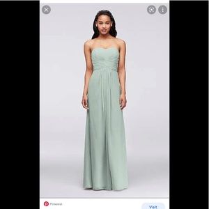 Dusty sage bridesmaid dress